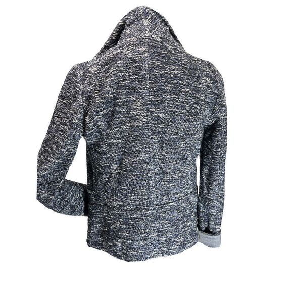 Vince Womens Blue Tweed Drape Neck Open Blazer Jacket Size XS - Picture 5 of 15